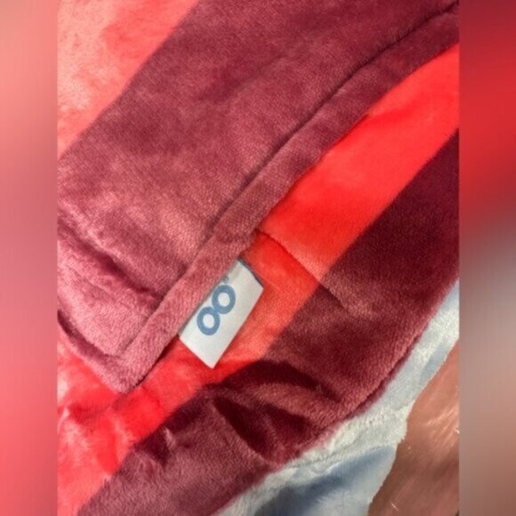 The Oodie Sherpa Robe Multi Stripe NWT - Picture 12 of 12